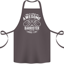 This Is What an Awesome Barrister Looks Like Cotton Apron 100% Organic Dark Grey