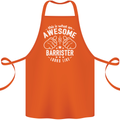 This Is What an Awesome Barrister Looks Like Cotton Apron 100% Organic Orange