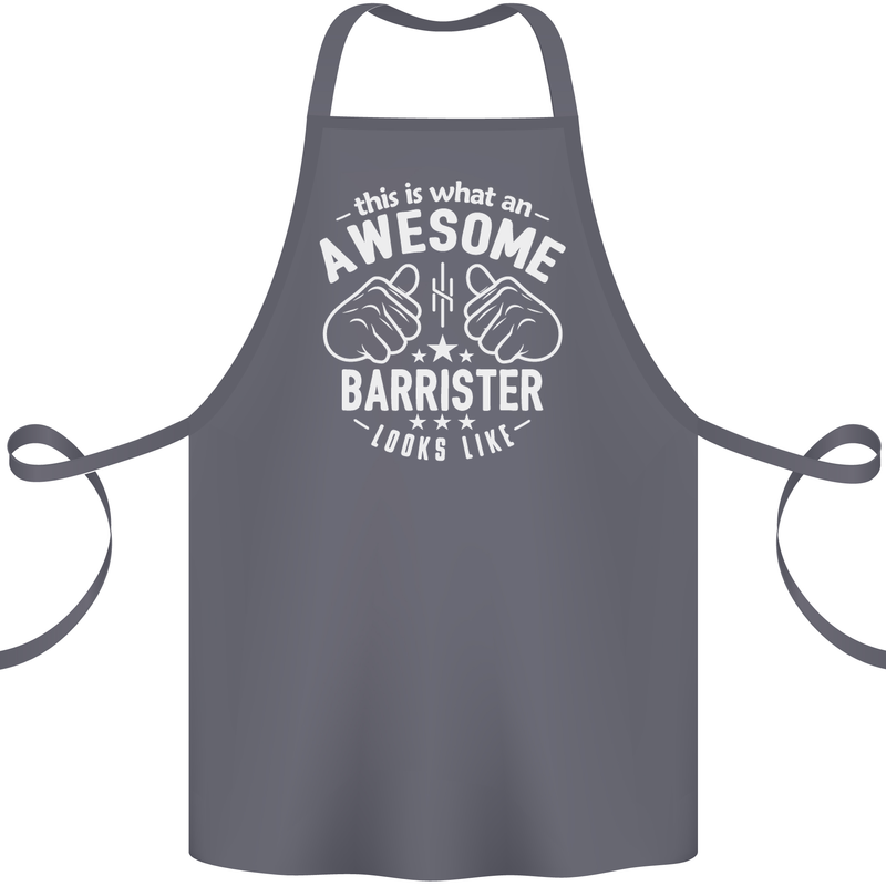 This Is What an Awesome Barrister Looks Like Cotton Apron 100% Organic Steel