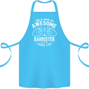 This Is What an Awesome Barrister Looks Like Cotton Apron 100% Organic Turquoise