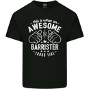 This Is What an Awesome Barrister Looks Like Mens Cotton T-Shirt Tee Top Black