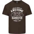 This Is What an Awesome Barrister Looks Like Mens Cotton T-Shirt Tee Top Dark Chocolate