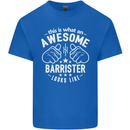 This Is What an Awesome Barrister Looks Like Mens Cotton T-Shirt Tee Top Royal Blue