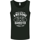 This Is What an Awesome Barrister Looks Like Mens Vest Tank Top Black