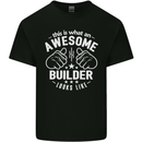 This Is What an Awesome Builder Looks Like Mens Cotton T-Shirt Tee Top Black