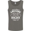 This Is What an Awesome Builder Looks Like Mens Vest Tank Top Charcoal