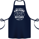 This Is What an Awesome Butcher Looks Like Cotton Apron 100% Organic Navy Blue