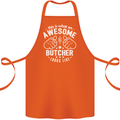 This Is What an Awesome Butcher Looks Like Cotton Apron 100% Organic Orange
