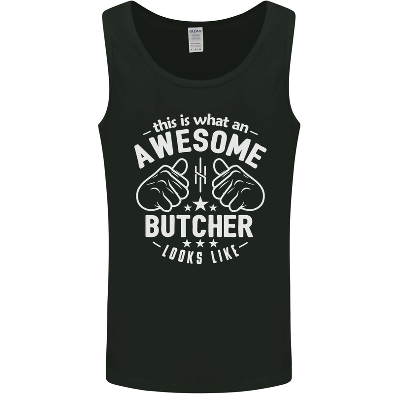 This Is What an Awesome Butcher Looks Like Mens Vest Tank Top Black