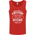 This Is What an Awesome Butcher Looks Like Mens Vest Tank Top Red