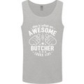 This Is What an Awesome Butcher Looks Like Mens Vest Tank Top Sports Grey