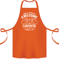 This Is What an Awesome Carpenter Looks Like Cotton Apron 100% Organic Orange