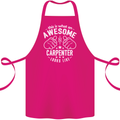 This Is What an Awesome Carpenter Looks Like Cotton Apron 100% Organic Pink