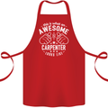 This Is What an Awesome Carpenter Looks Like Cotton Apron 100% Organic Red