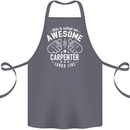This Is What an Awesome Carpenter Looks Like Cotton Apron 100% Organic Steel