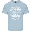This Is What an Awesome Carpenter Looks Like Mens Cotton T-Shirt Tee Top Light Blue