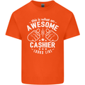 This Is What an Awesome Cashier Looks Like Mens Cotton T-Shirt Tee Top Orange