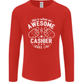 This Is What an Awesome Cashier Looks Like Mens Long Sleeve T-Shirt Red