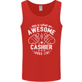 This Is What an Awesome Cashier Looks Like Mens Vest Tank Top Red