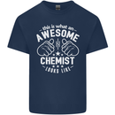 This Is What an Awesome Chemist Looks Like Mens Cotton T-Shirt Tee Top Navy Blue