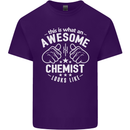 This Is What an Awesome Chemist Looks Like Mens Cotton T-Shirt Tee Top Purple
