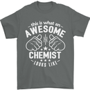 This Is What an Awesome Chemist Looks Like Mens T-Shirt Cotton Gildan Charcoal