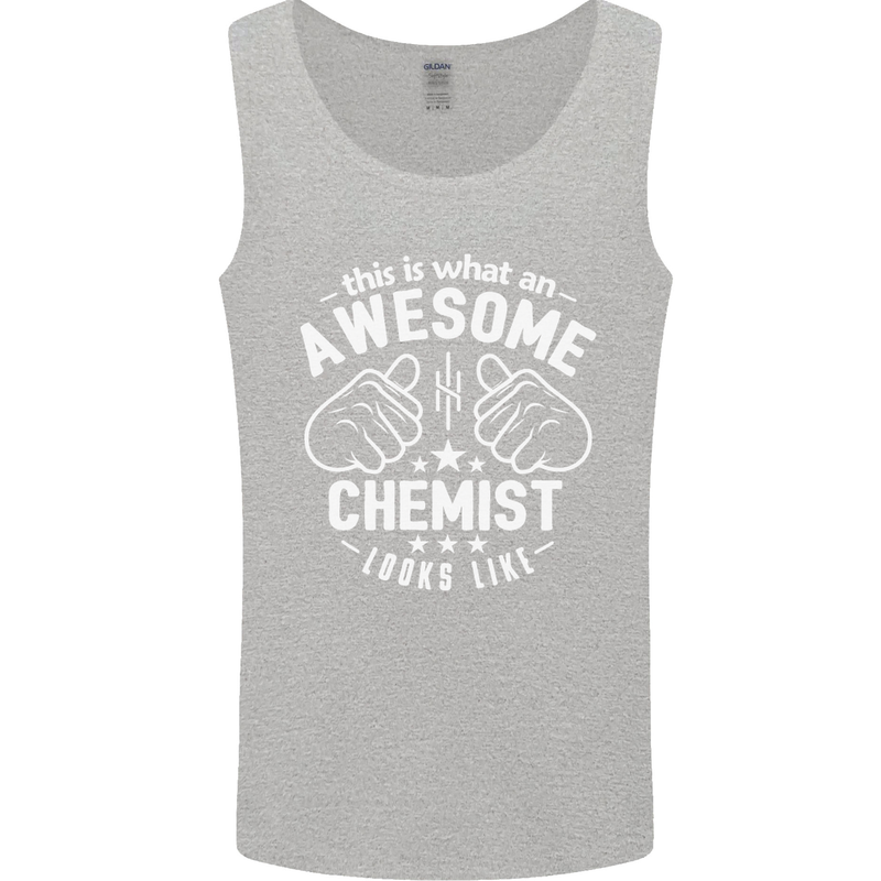 This Is What an Awesome Chemist Looks Like Mens Vest Tank Top Sports Grey