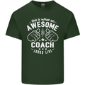 This Is What an Awesome Coach Looks Like Mens Cotton T-Shirt Tee Top Forest Green