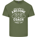 This Is What an Awesome Coach Looks Like Mens Cotton T-Shirt Tee Top Military Green