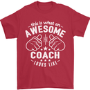 This Is What an Awesome Coach Looks Like Mens T-Shirt Cotton Gildan Red