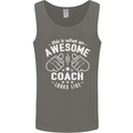 This Is What an Awesome Coach Looks Like Mens Vest Tank Top Charcoal