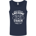 This Is What an Awesome Coach Looks Like Mens Vest Tank Top Navy Blue