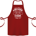 This Is What an Awesome Cook Looks Like Cotton Apron 100% Organic Maroon