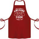 This Is What an Awesome Cook Looks Like Cotton Apron 100% Organic Maroon