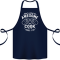 This Is What an Awesome Cook Looks Like Cotton Apron 100% Organic Navy Blue