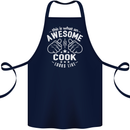 This Is What an Awesome Cook Looks Like Cotton Apron 100% Organic Navy Blue