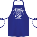 This Is What an Awesome Cook Looks Like Cotton Apron 100% Organic Royal Blue