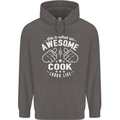 This Is What an Awesome Cook Looks Like Mens 80% Cotton Hoodie Charcoal