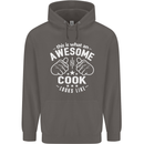 This Is What an Awesome Cook Looks Like Mens 80% Cotton Hoodie Charcoal