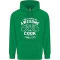 This Is What an Awesome Cook Looks Like Mens 80% Cotton Hoodie Irish Green