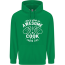 This Is What an Awesome Cook Looks Like Mens 80% Cotton Hoodie Irish Green