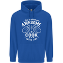 This Is What an Awesome Cook Looks Like Mens 80% Cotton Hoodie Royal Blue