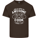 This Is What an Awesome Cook Looks Like Mens Cotton T-Shirt Tee Top Dark Chocolate