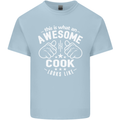 This Is What an Awesome Cook Looks Like Mens Cotton T-Shirt Tee Top Light Blue