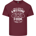 This Is What an Awesome Cook Looks Like Mens Cotton T-Shirt Tee Top Maroon
