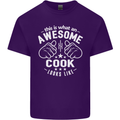 This Is What an Awesome Cook Looks Like Mens Cotton T-Shirt Tee Top Purple