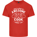 This Is What an Awesome Cook Looks Like Mens Cotton T-Shirt Tee Top Red