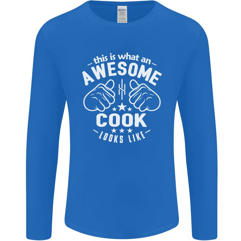 This Is What an Awesome Cook Looks Like Mens Long Sleeve T-Shirt Royal Blue