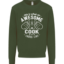 This Is What an Awesome Cook Looks Like Mens Sweatshirt Jumper Forest Green