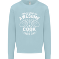 This Is What an Awesome Cook Looks Like Mens Sweatshirt Jumper Light Blue